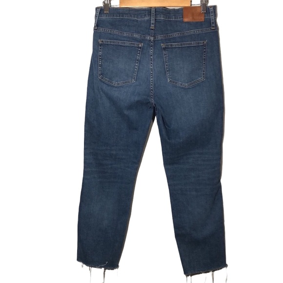 J. CREW | Vintage Straight Button Fly Raw Hem Denim Blue Jeans size 29 - Picture 11 of 14